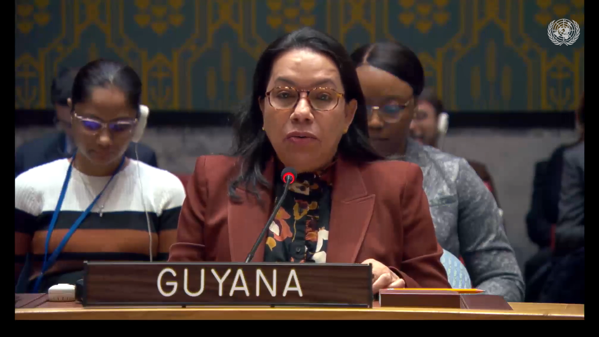 Amb. Carolyn Rodrigues Birkett delivering statement at UNSC Adoption of Red Sea Resolution (Yemen)