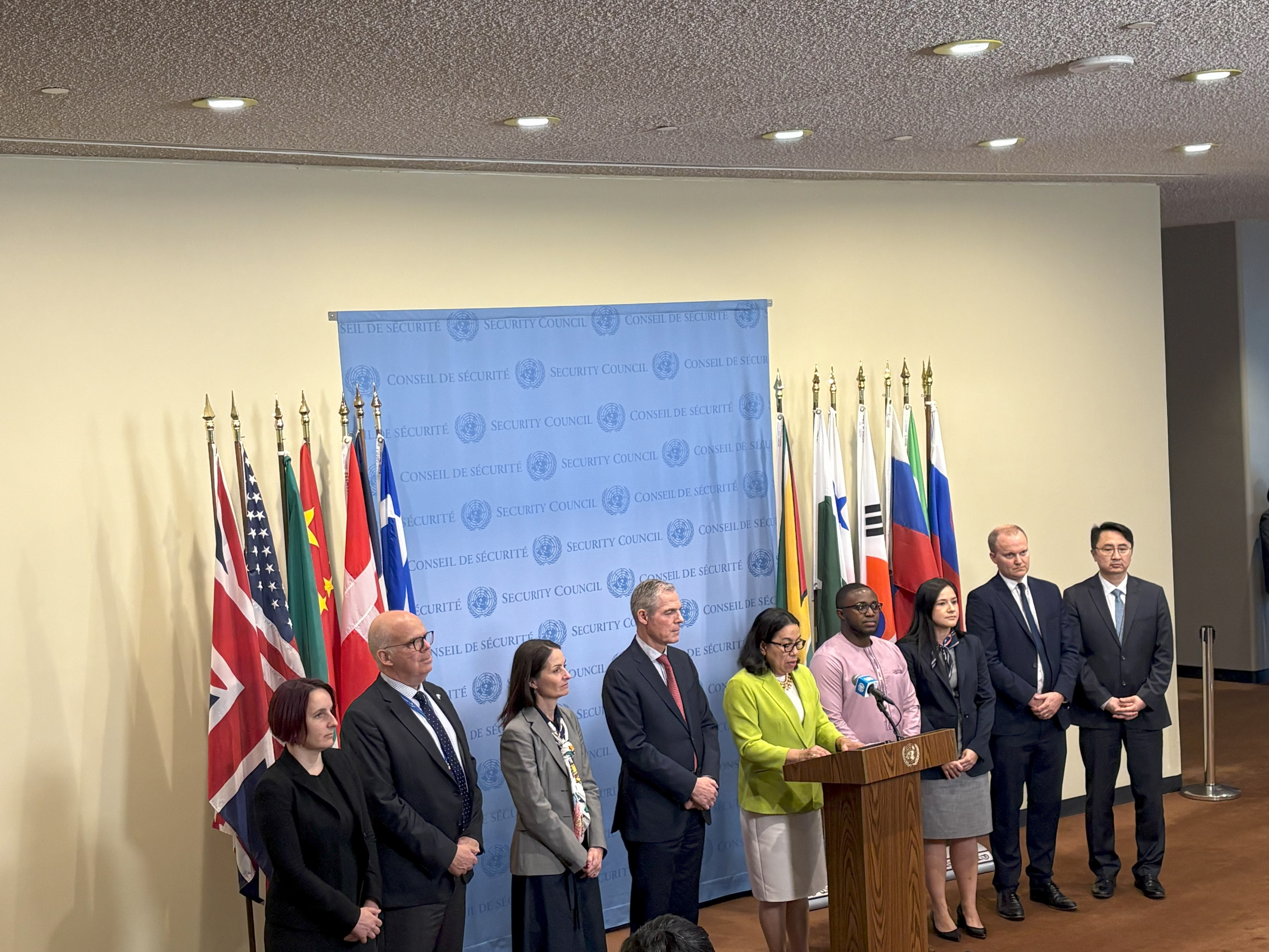 WPS Joint UNSC Stakeout on DRC